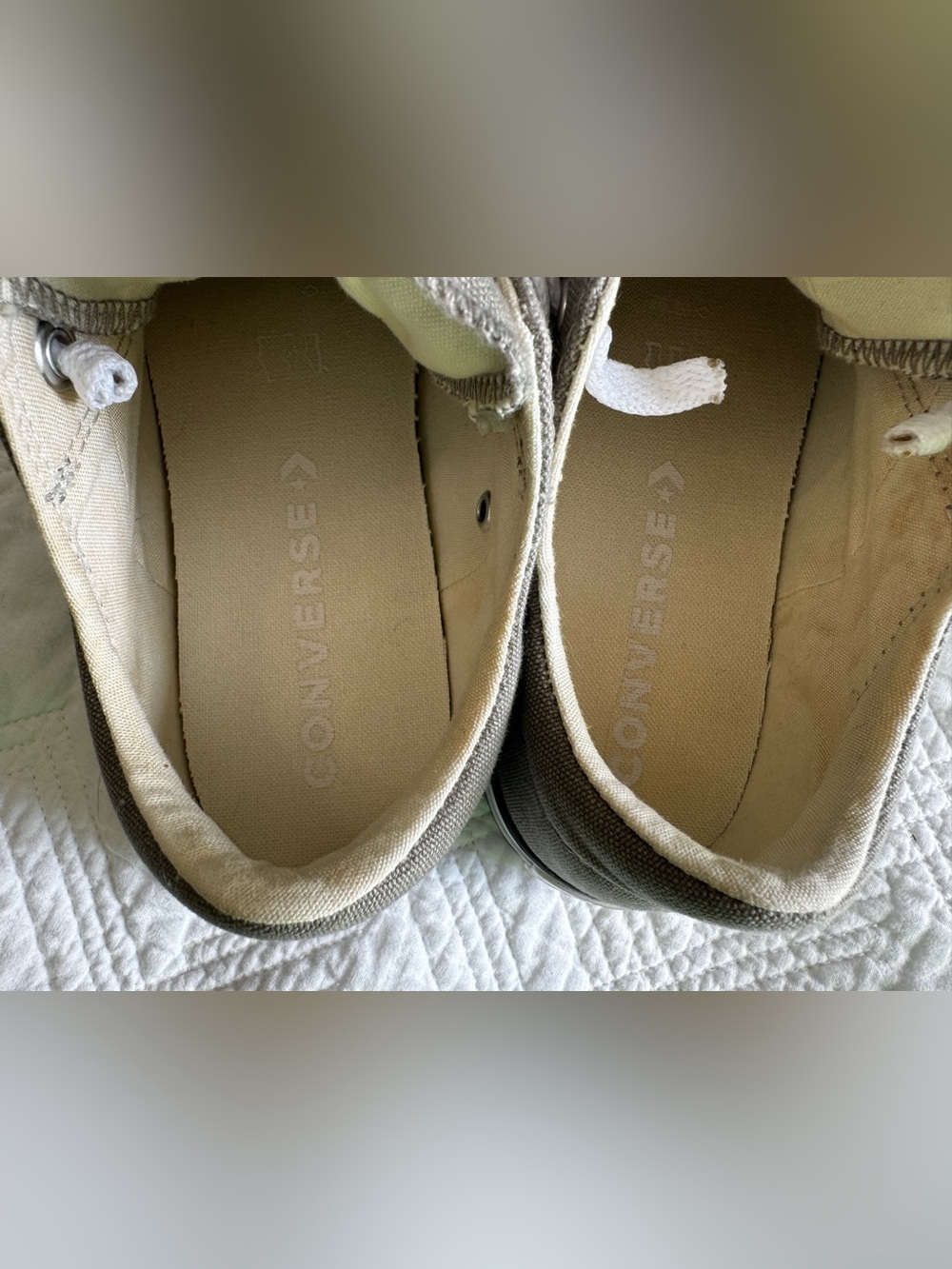 Converse All Star Low Top Sneakers Gray & White Womens Size 9 - Picture 8 of 8